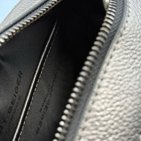 🆕 KURT GEIGER LONDON 🧿 NWOT Leather Crossbody Camera Bag, Gunmetal Silver - Picture 13 of 16